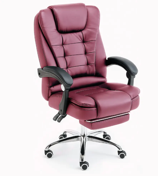 Крісло офісне Diego D2 Бордовий - фото 7