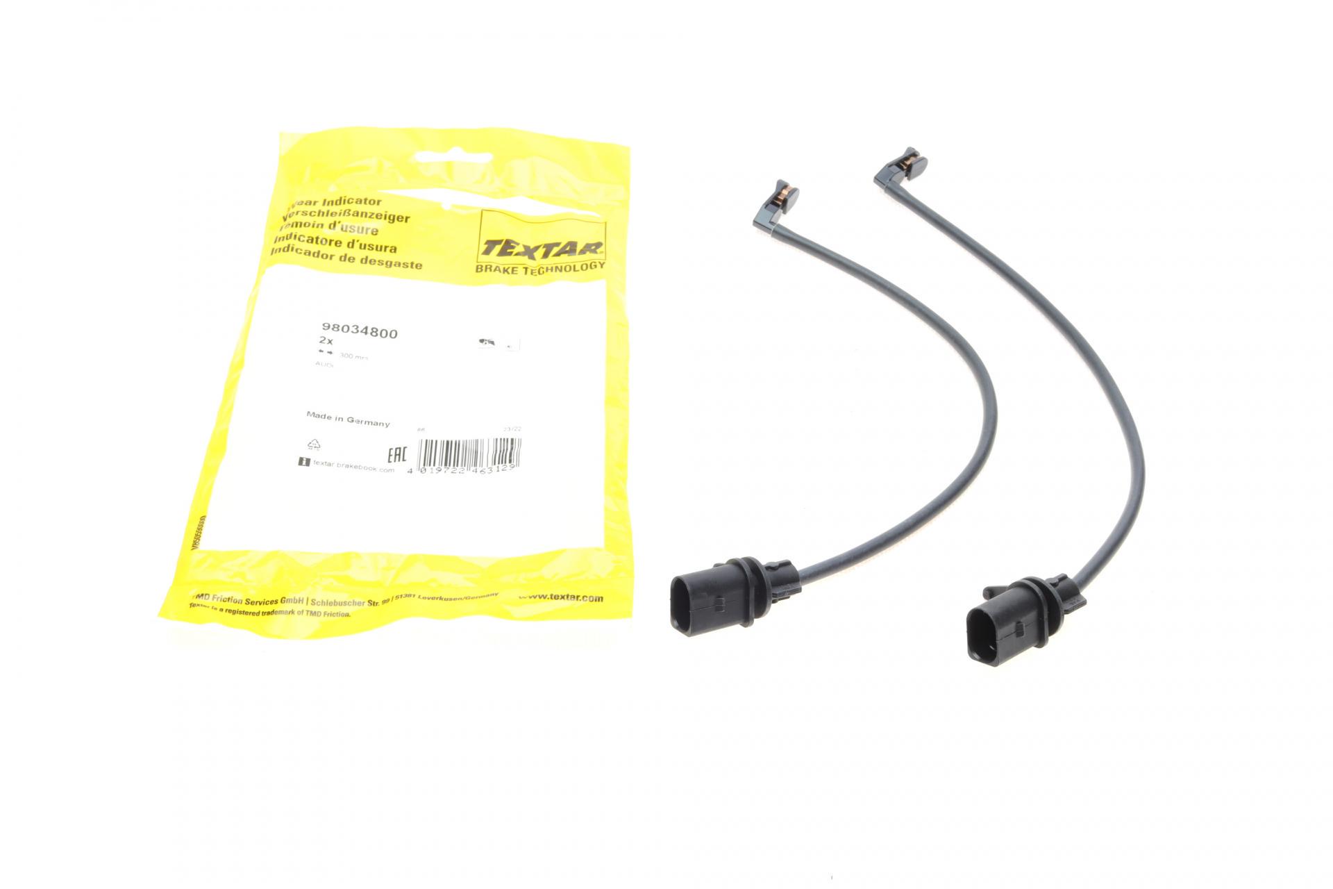 Датчик зносу гальмівних колодок передніх Audi A4/A5/A6/A7/Q5 06-18 L 300 мм 2шт (98034800) Датчик зносу гальмівних колодок передніх Audi A4/A5/A6/A7/Q5 06-18 L 300 мм 2шт (98034800)