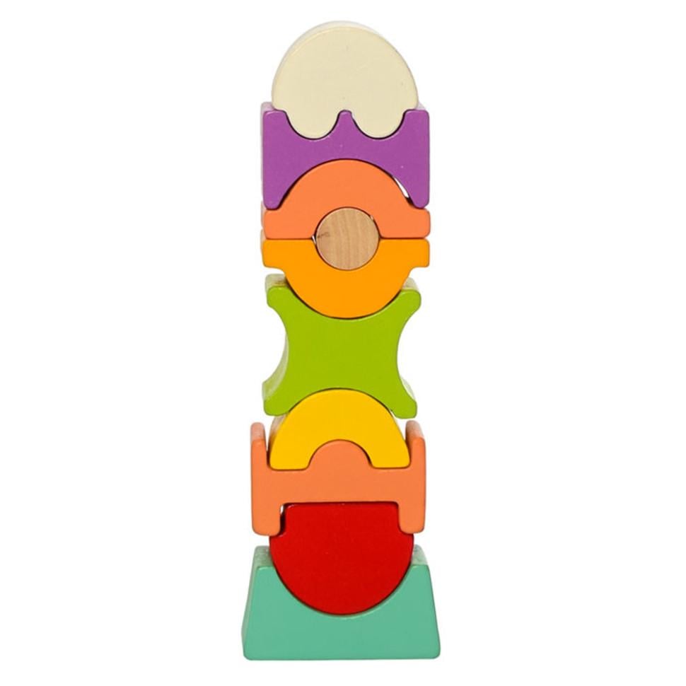 Игрушка детская деревянная Limo Toy MD 2883-2 пирамидка Баланс