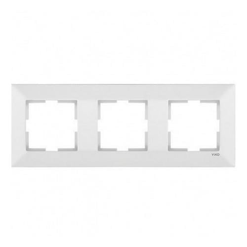 Рамка Viko Meridian тройная горизонтальная Белый (21198-е)