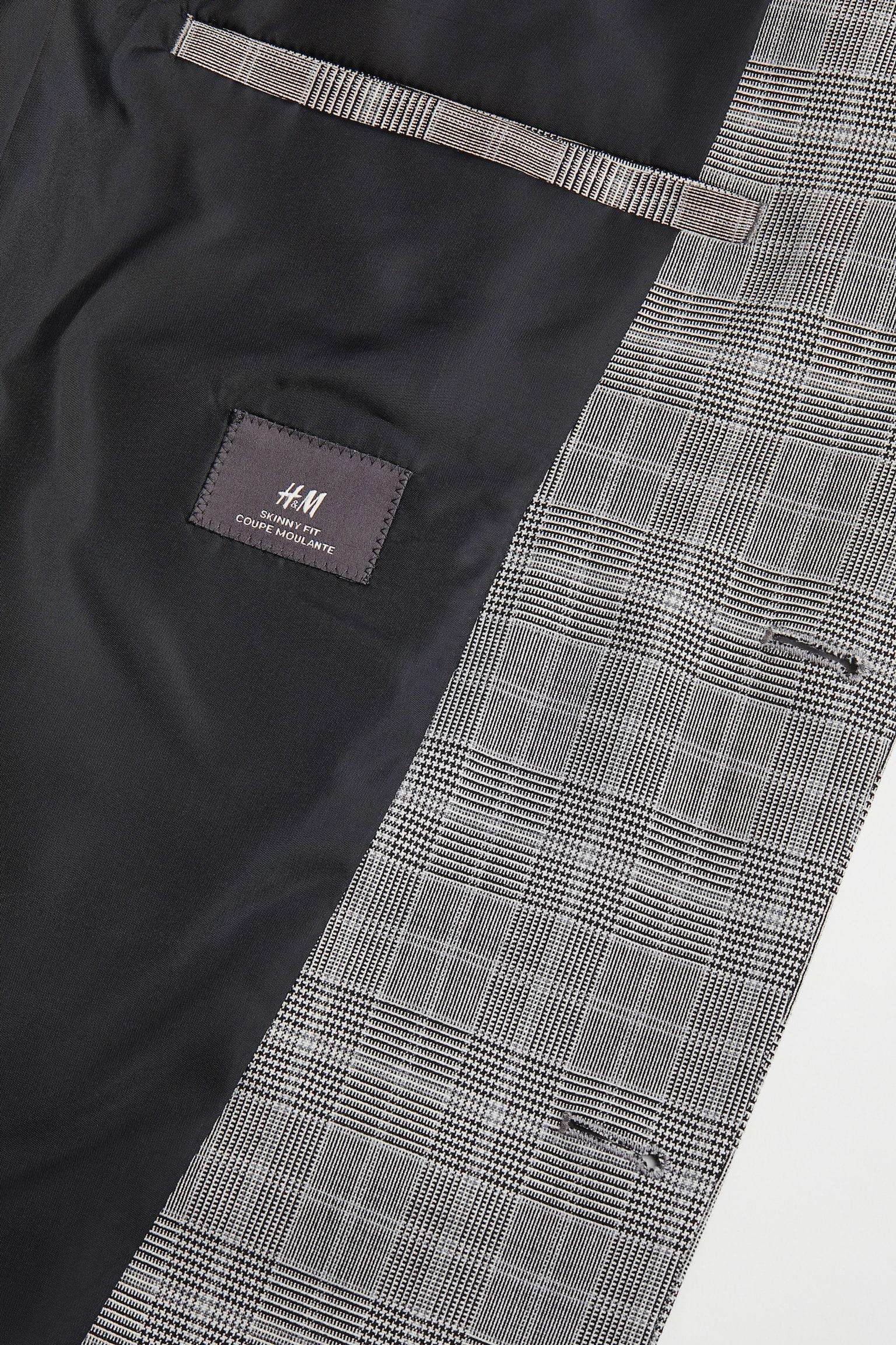 Піджак H&M Клітинка р. 46 Світло-сірий (E2107713995) - фото 3 Піджак H&M Клітинка р. 46 Світло-сірий (E2107713995) - фото 3