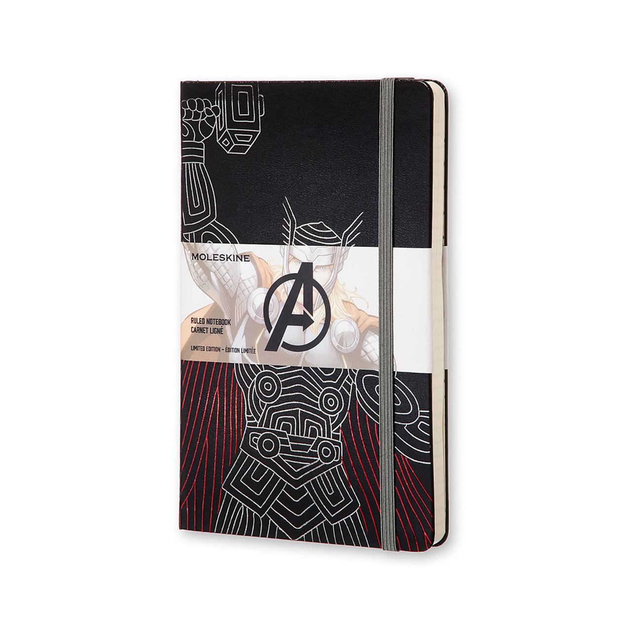 Блокнот Moleskine Limited Avengers средний 240 страниц в линейку Тор 13х21 см