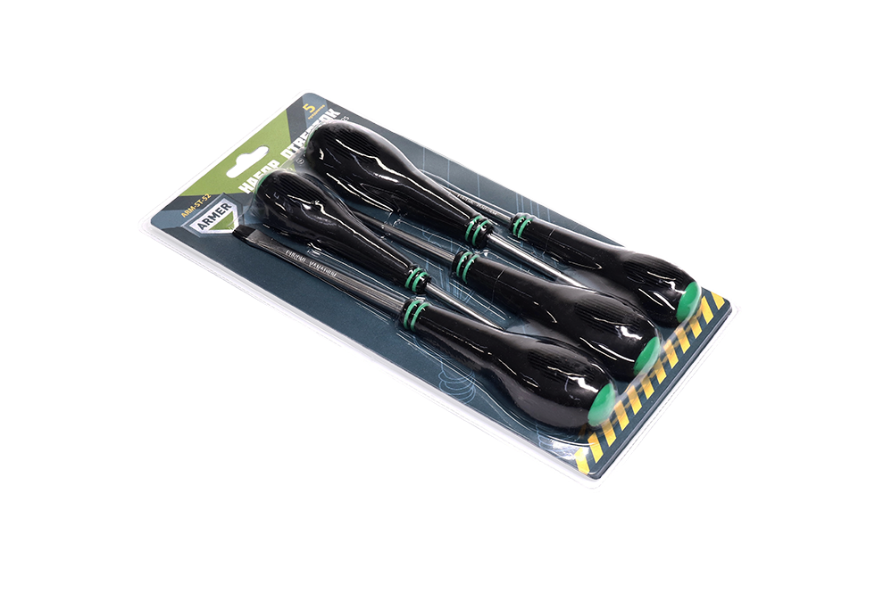 Отвертки Armer 5 пр. CR-V (ARM-ST-52)