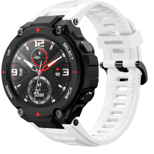 Ремінець силіконовий для смарт годинника Amazfit T-Rex A1918&A1919/T-Rex Pro A2013 з викрутками White (0235-1) - фото 5 Ремінець силіконовий для смарт годинника Amazfit T-Rex A1918&A1919/T-Rex Pro A2013 з викрутками White (0235-1) - фото 5