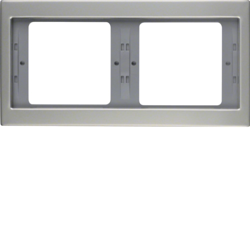 Рамка Berker K.5 двухместная горизонтальная Нержавеющая сталь (13637004)