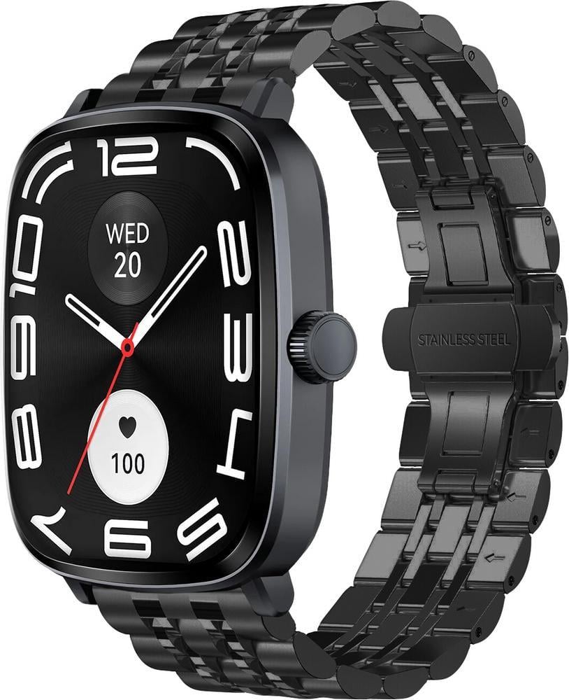 Браслет металевий Spinye для Haylou RS5 LS19 Black (40896-2B) Браслет металевий Spinye для Haylou RS5 LS19 Black (40896-2B)