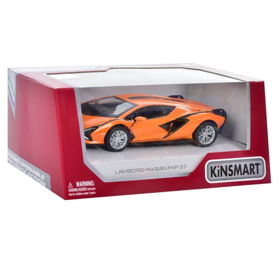 Машинка Інерційна lamborghini sian fkp 37 kinsmart kt5431w металева Помаранчевий (RLT33409s44244)