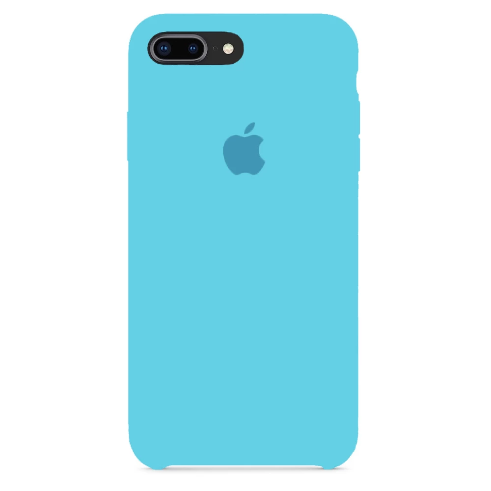 Силиконовый Чехол Накладка Silicone Case для iPhone 8 Plus/7 Plus Закрытый низ Sky Blue Силиконовый Чехол Накладка Silicone Case для iPhone 8 Plus/7 Plus Закрытый низ Sky Blue