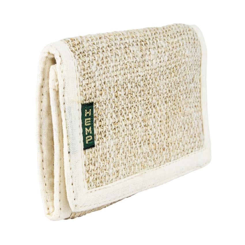 Кошелек Трифолд Конопляный раскаладной 8х12,5 см Натуральный светлый (19983)