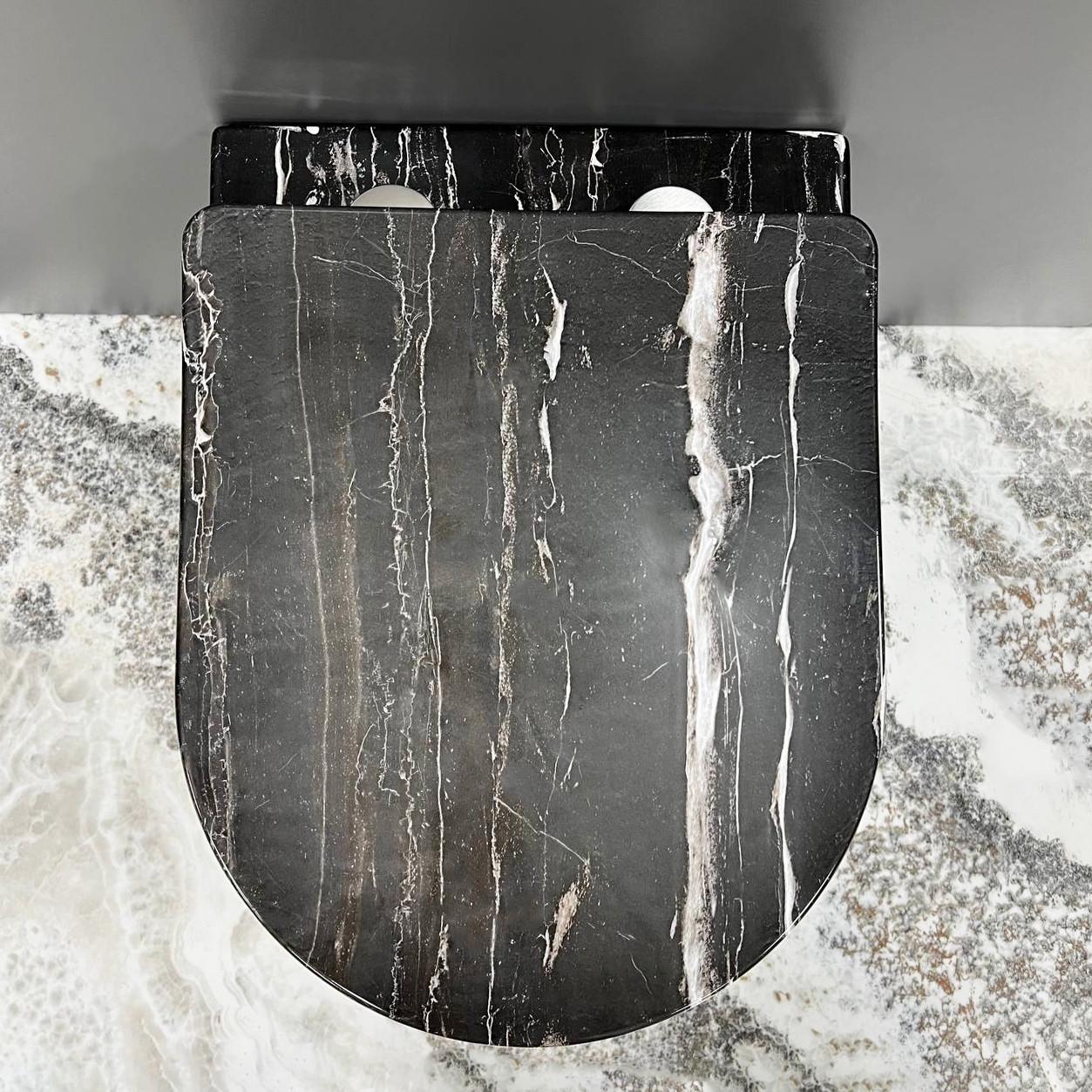 Унитаз подвесной VBI VULCANO Black Onyx (2810366775) - фото 2 Унитаз подвесной VBI VULCANO Black Onyx (2810366775) - фото 2