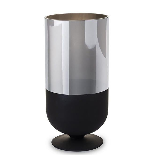 Ваза стеклянная Flora на ножке H-40 см (34152)