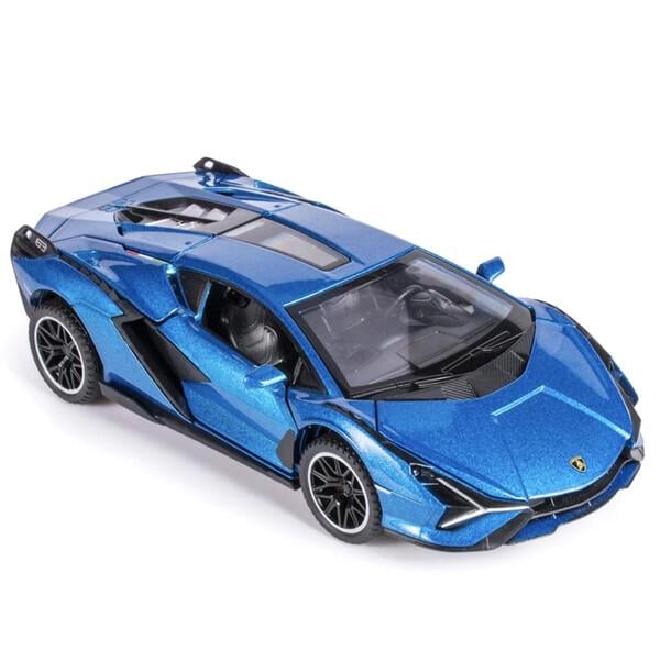 Игрушка машинка Lamborghini Sian металлическая 1:32 Синий (59428)