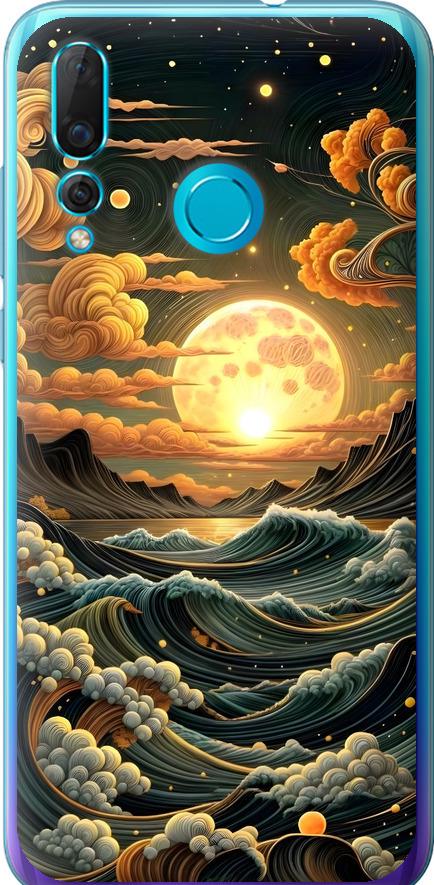 Чехол на Huawei Nova 4 Арт волны (6332u-1632-42517) Чехол на Huawei Nova 4 Арт волны (6332u-1632-42517)