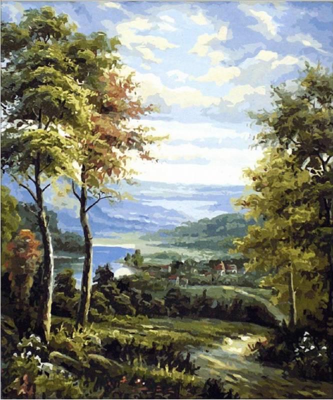 Картина по номерам Mariposa Окраина деревни 40x50 см (Q1449)