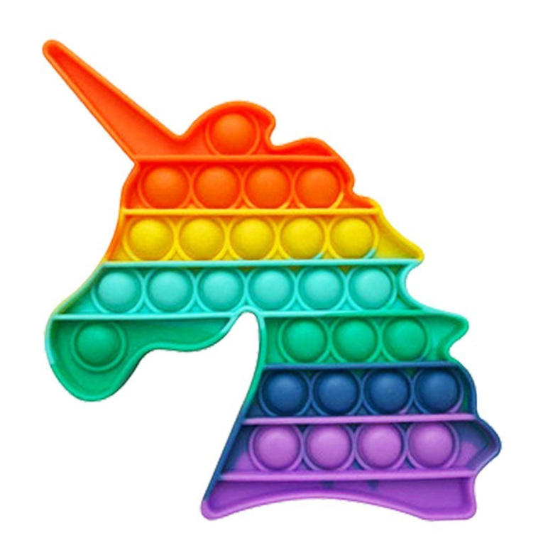 Іграшка-антистрес Pop It Unicorn Rainbow Нескінченна пупирка (126315)