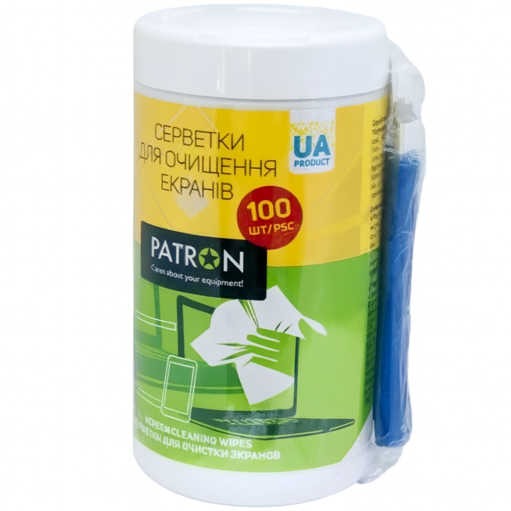 Набор для экранов Patron салфетки с микрофиброй 100 шт. 20х20 см (CS-PN-BUNDL-1) Набор для экранов Patron салфетки с микрофиброй 100 шт. 20х20 см (CS-PN-BUNDL-1)