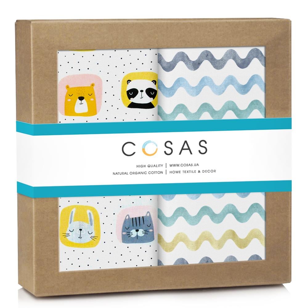 Пеленки детские Cosas Color Animals многоразовые 2 шт. (4822052227398)