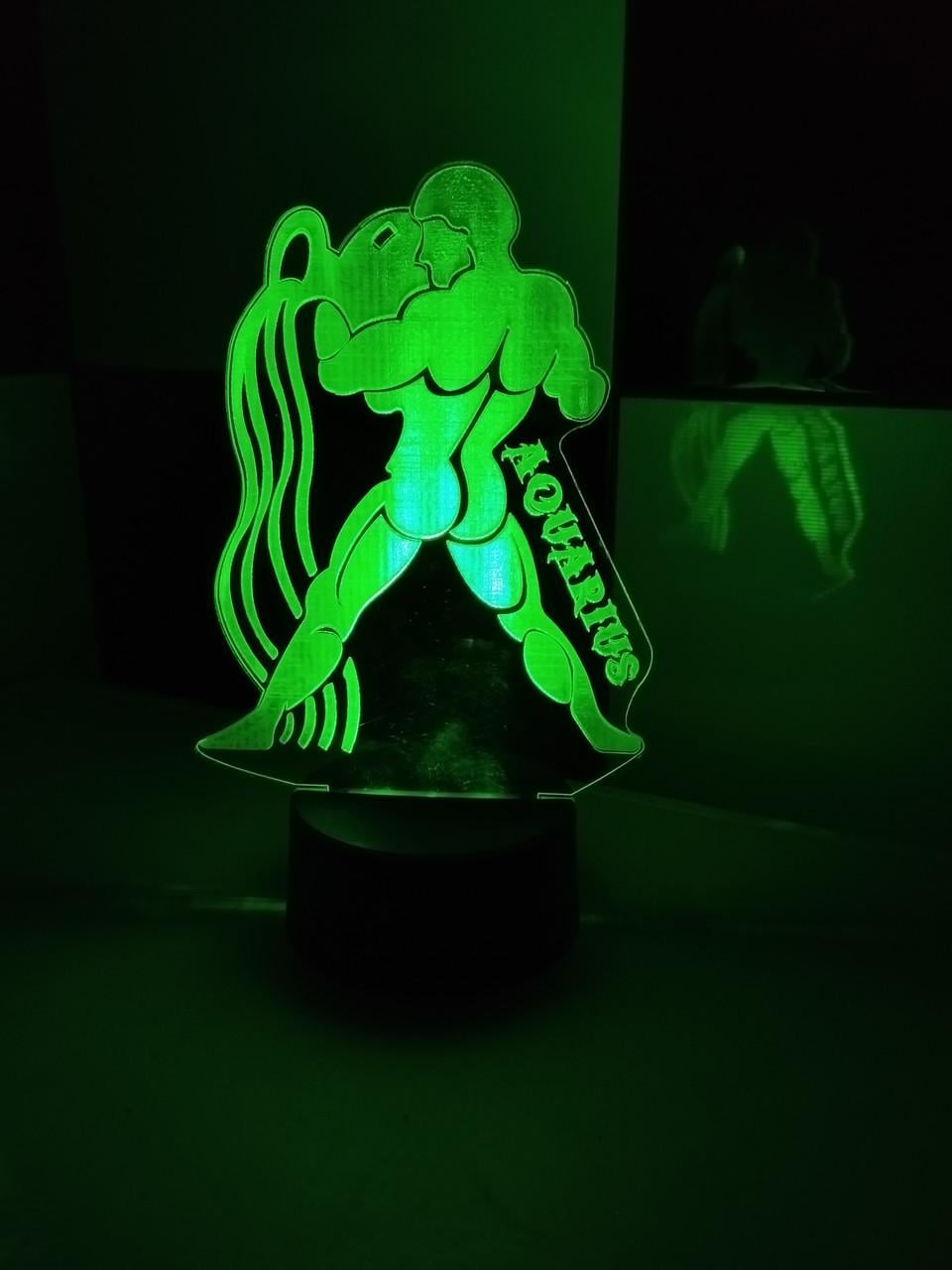 3D-ночник Водолей Знак зодиака несколько подсветок/на пульте (2178559449) 3D-ночник Водолей Знак зодиака несколько подсветок/на пульте (2178559449)