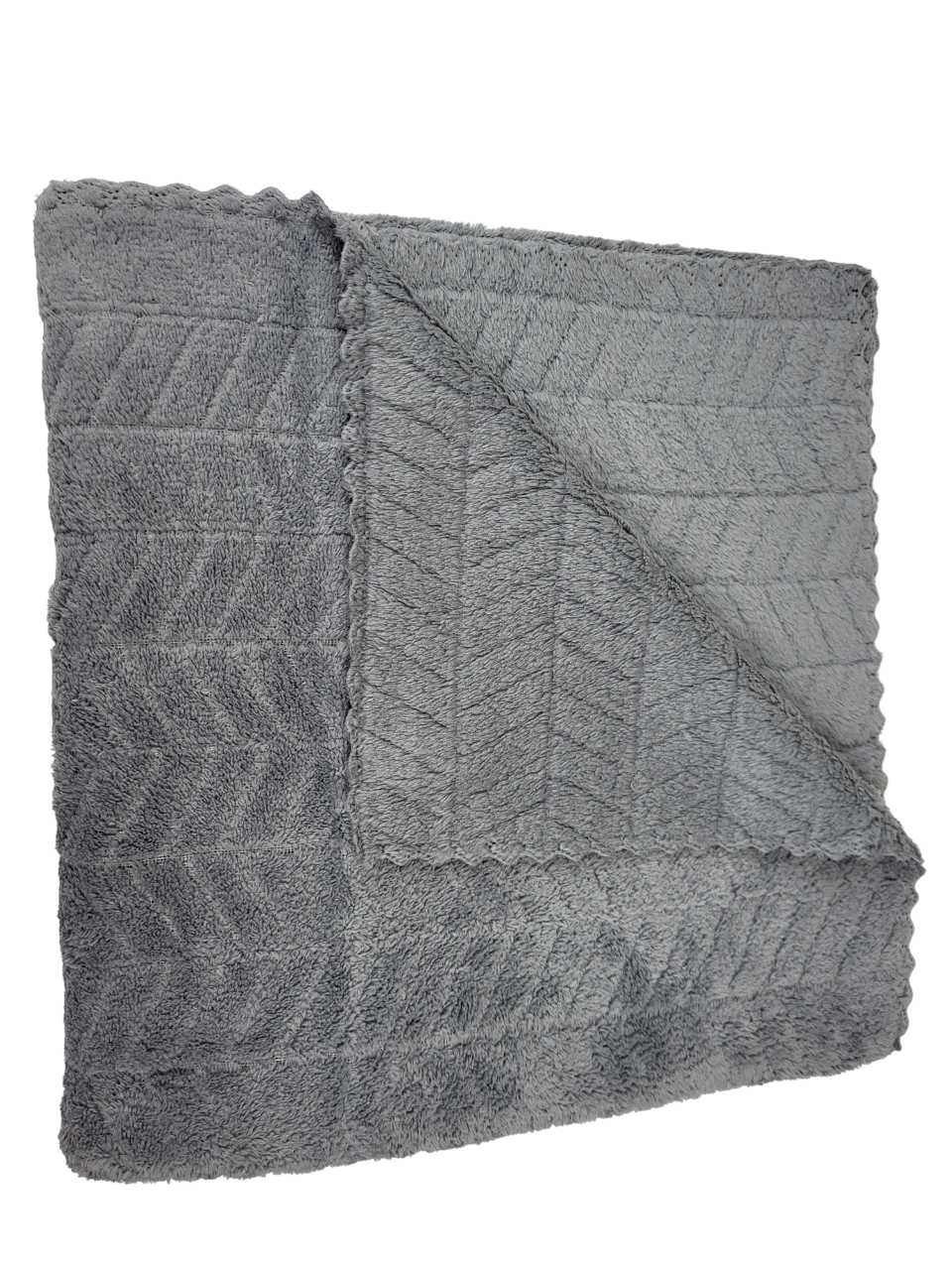 Рушник банний Ялинка мікрофібра 140х70 см Сірий (1681) - фото 2 Рушник банний Ялинка мікрофібра 140х70 см Сірий (1681) - фото 2