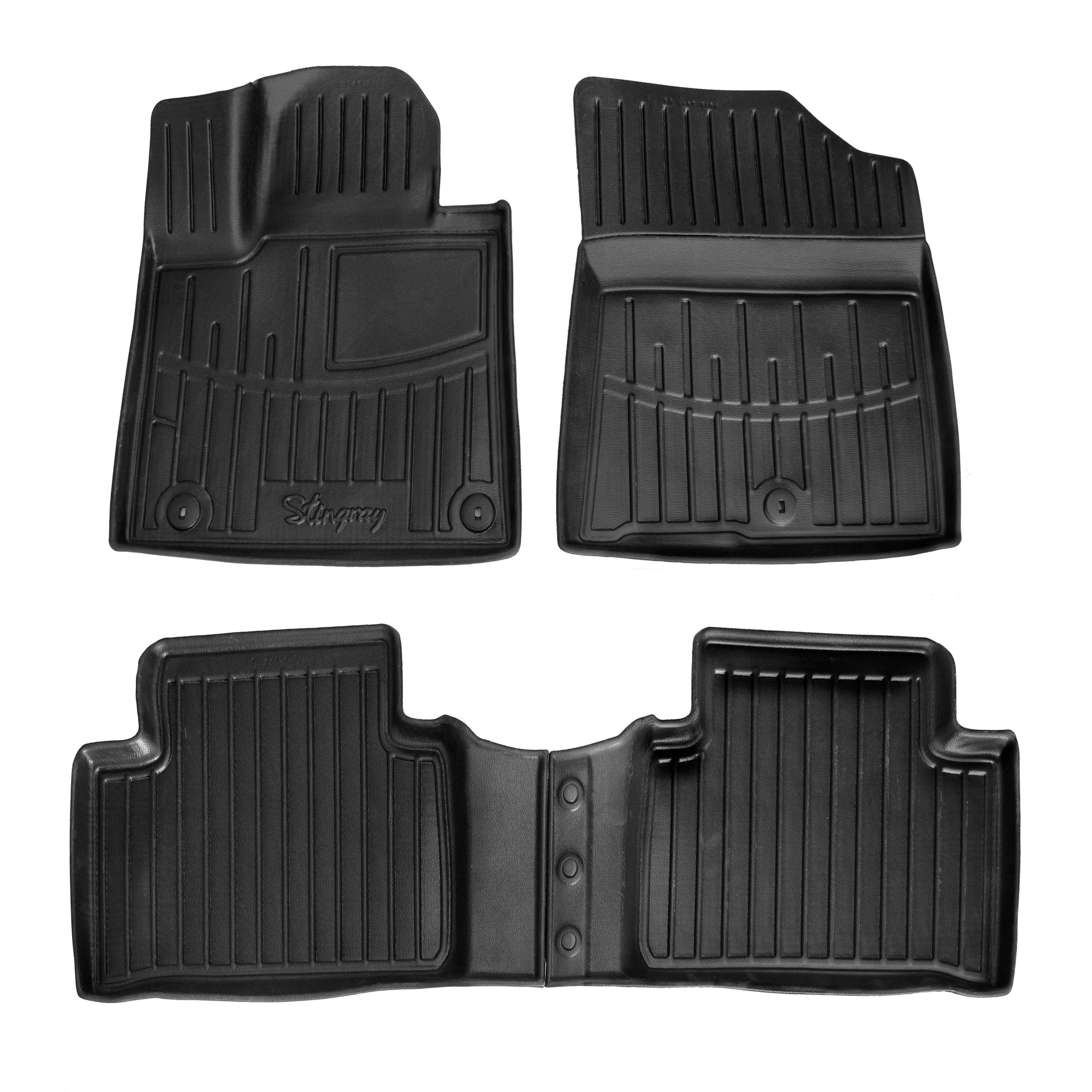 Коврики Stingray 3D для Kia Sorento IV MQ4 2020- рр. полиуретан 4 шт. Черный (158274)