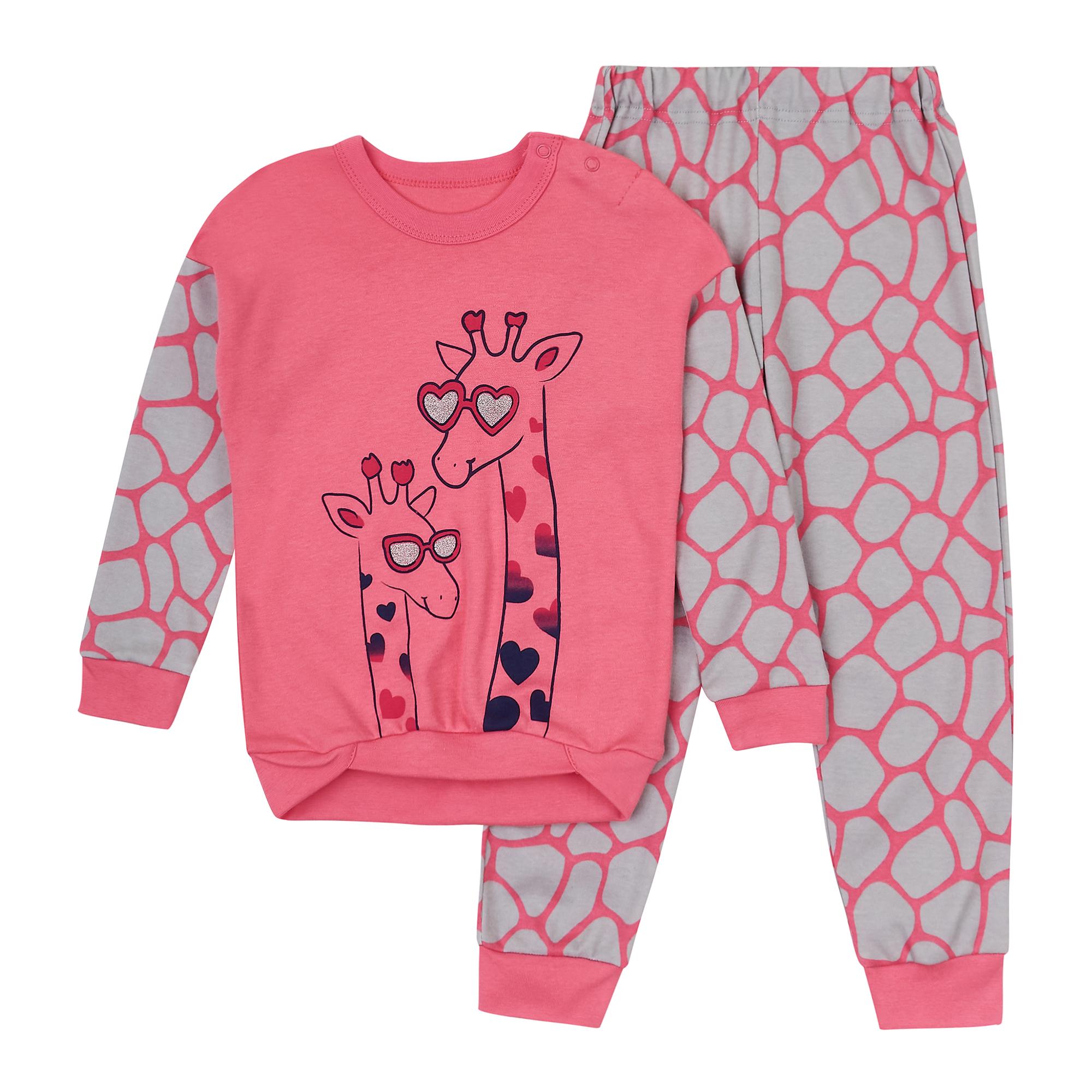 Пижама детская ЛяЛя 104 см Розовый/Серый (К3ІН124)