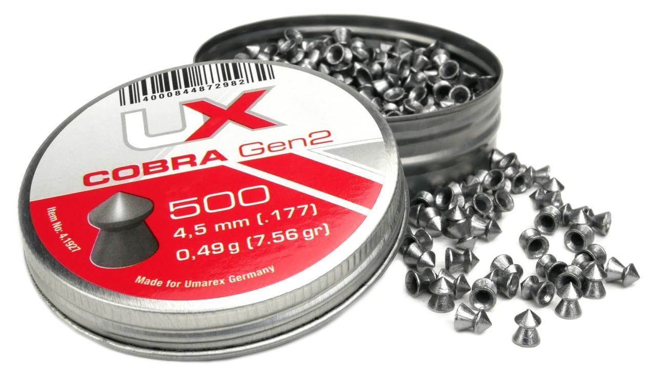 Пули Umarex Cobra Gen2 4,5 мм 0,49 г 500 шт.