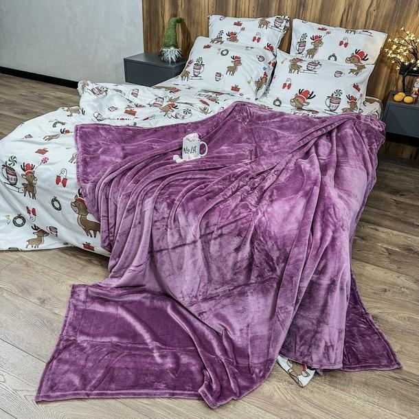 Плед-покривало Lelit фланель 200х200 см Рожевий