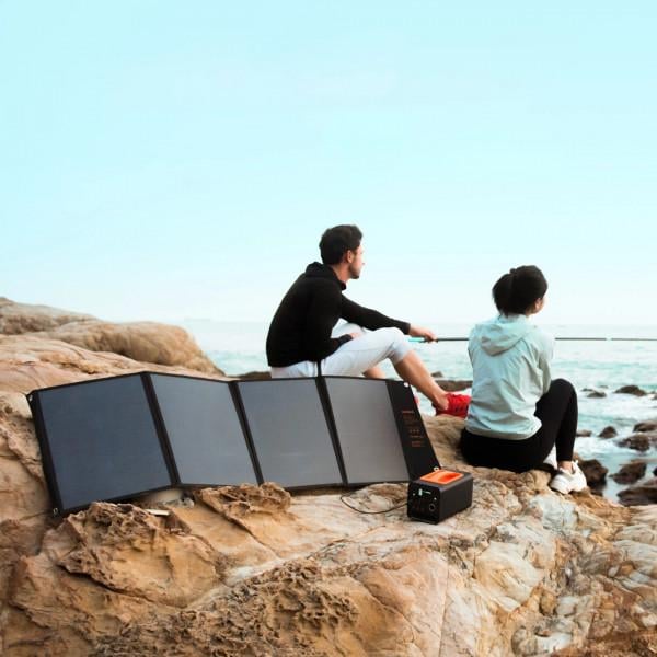 Солнечная панель Choetech 120W Solar Panel DC120W 1USB QC3.0 18W 1USB-C PD3.0 60W Black (SC008-V2-BK) - фото 7 Солнечная панель Choetech 120W Solar Panel DC120W 1USB QC3.0 18W 1USB-C PD3.0 60W Black (SC008-V2-BK) - фото 7