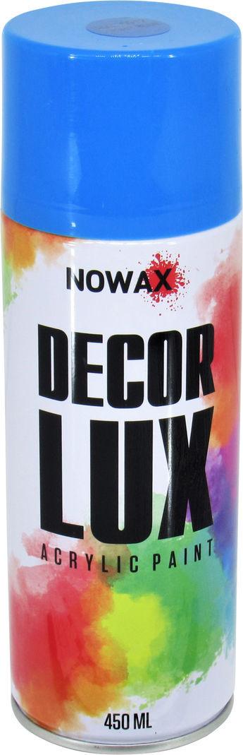 Краска-спрей Nowax Decor Lux 450 мл RAL 5012 Светло-голубой (NX48031)