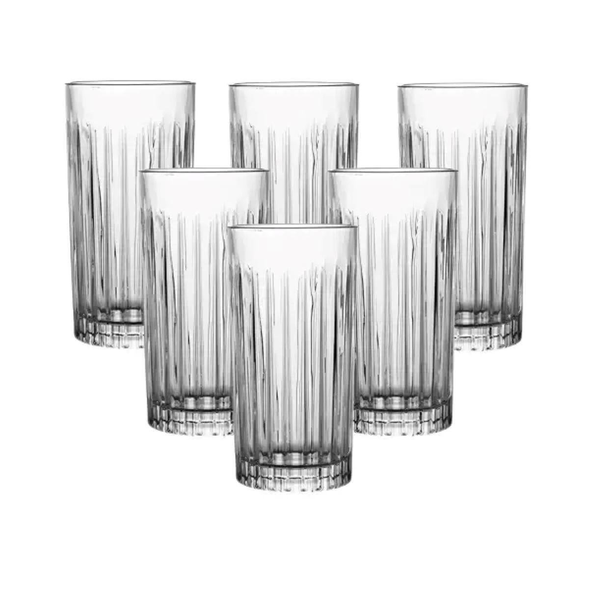 Набор стеклянных стаканов 6 шт. по 360 мл Прозрачный (HP4165)