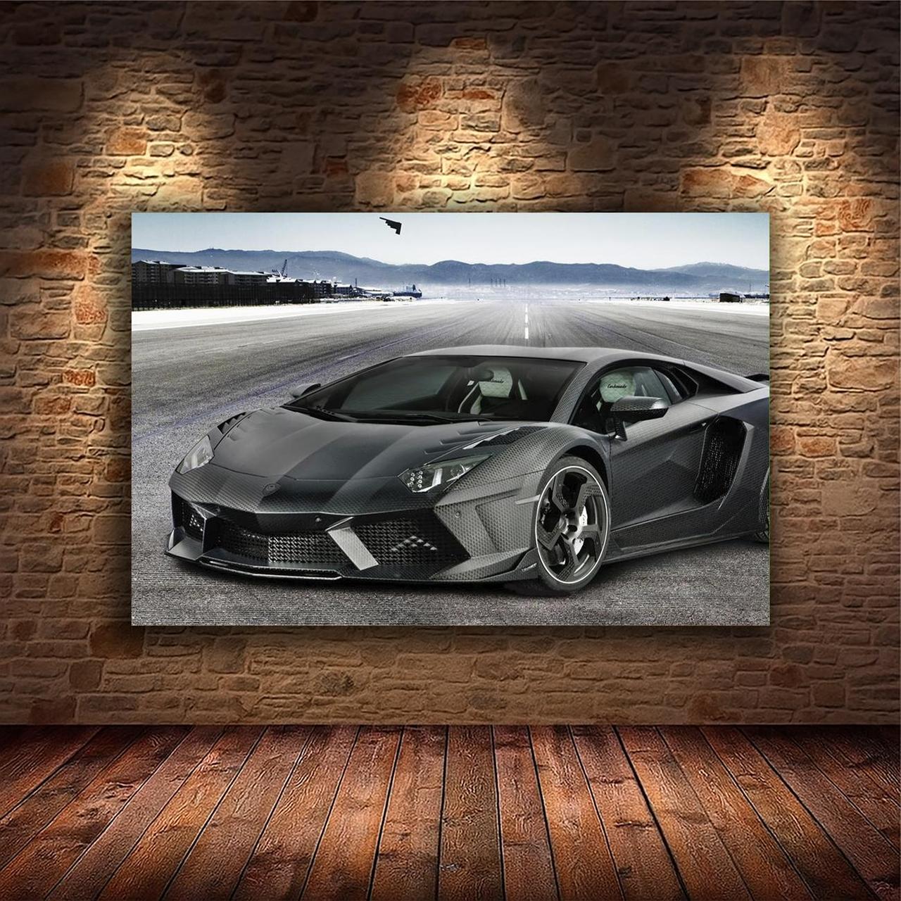 Картина на холсте Спортивный автомобиль 30x40 см (M200)