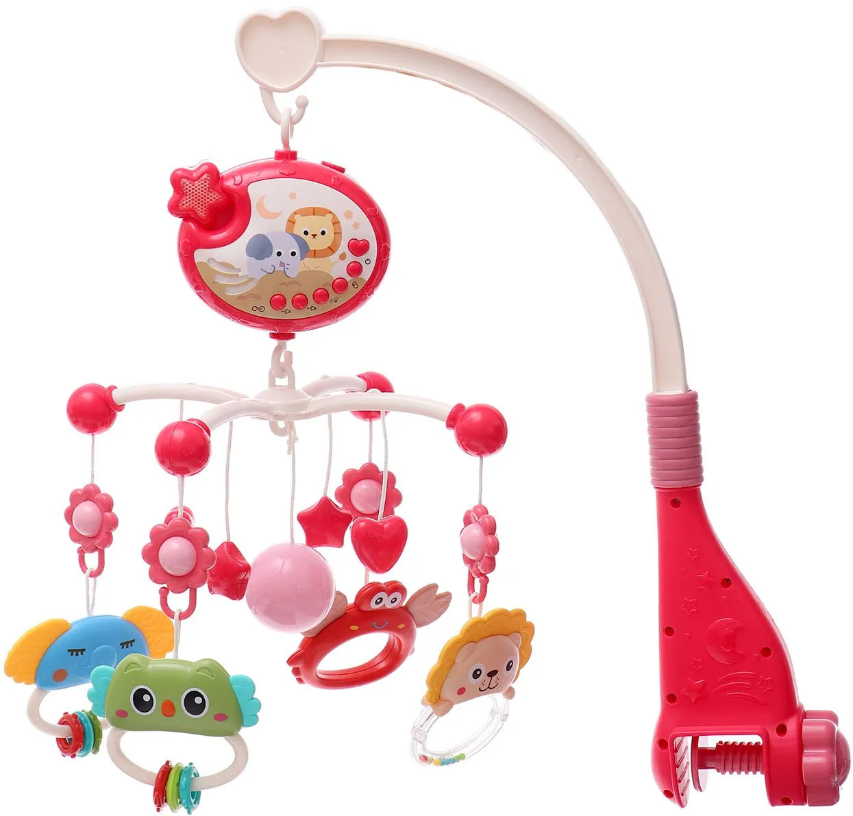 Мобиль колыбельные подсветки проекция 4 подвески-погремушки мелодии (MG39636)