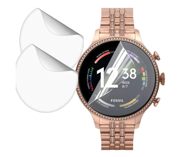 Пленка для смарт-часов противоударная гидрогелевая для Fossil Gen 6 Hydrogel Film​​ 42 мм 6 шт. Transparent (PL-3927)