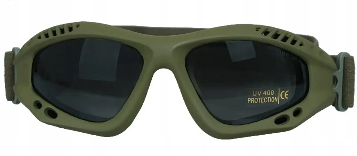 Очки защитные десантные затемненные Mil-Tec Commando Brille Air Pro Olive Smoke (15615301) - фото 3 Очки защитные десантные затемненные Mil-Tec Commando Brille Air Pro Olive Smoke (15615301) - фото 3