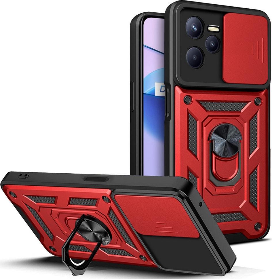 Чехол с защитой камеры 3DGuard Realme C35 Red (32468-2D)