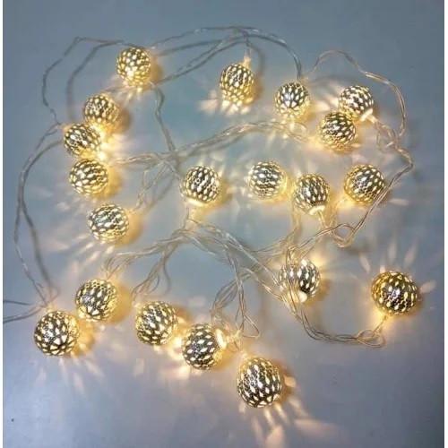 Гирлянда Xmas LED 20 metal теплый белый (1277441685)