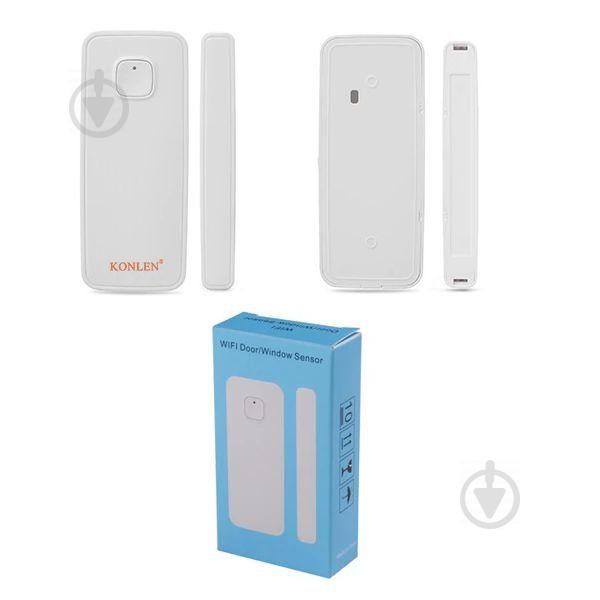 Wifi датчик відкриття двері бездротової Konlen KL-WD00 Iphone & Android App Білий (100204) Wifi датчик відкриття двері бездротової Konlen KL-WD00 Iphone & Android App Білий (100204)