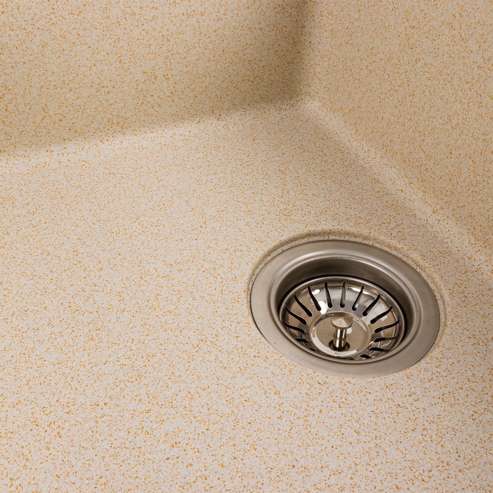 Мойка для кухни гранитная Platinum 6250 ZIRKONE матовая Песок - фото 5