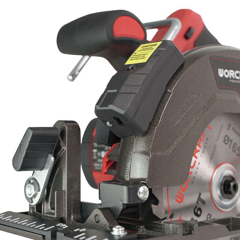 Дискова пилаакумуляторна безщіткова Worcraft CCS-S20LiB з акумулятором 4А та зарядним диск 165 мм (43293) - фото 4 Дискова пилаакумуляторна безщіткова Worcraft CCS-S20LiB з акумулятором 4А та зарядним диск 165 мм (43293) - фото 4