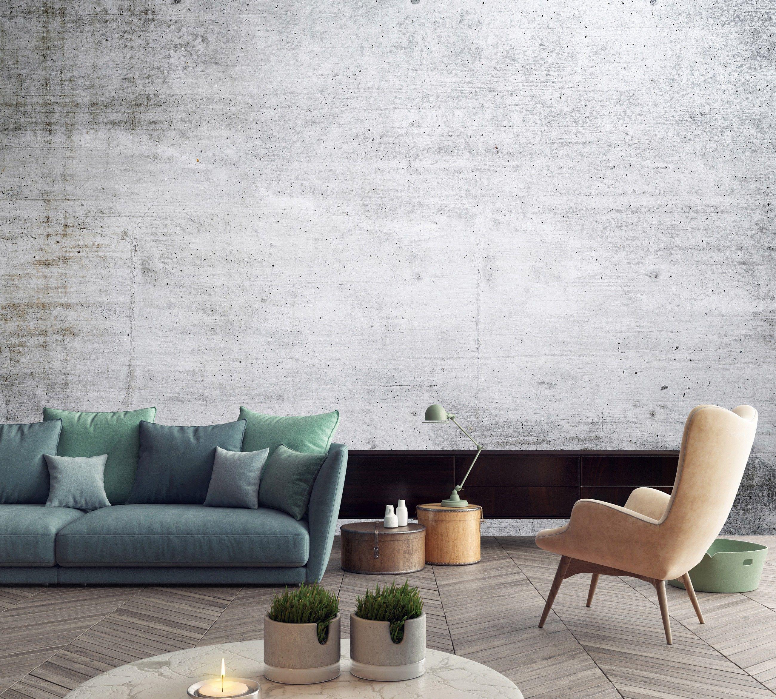 Фотообои флизелиновые в коридор Имитация Структура Светло-серый Бетон с клеем 416x290 см (12138VEXXXXL)