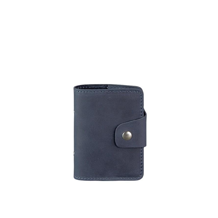 Кард-кейс кожаный BlankNote 7.1 книжечка Синий (A-026443)