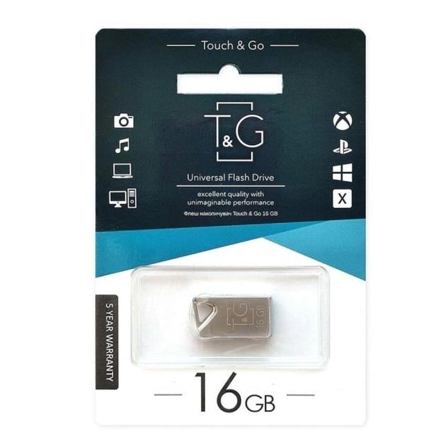 Флешка T&G 10399 металева від USB 16GB (T&G-10399)