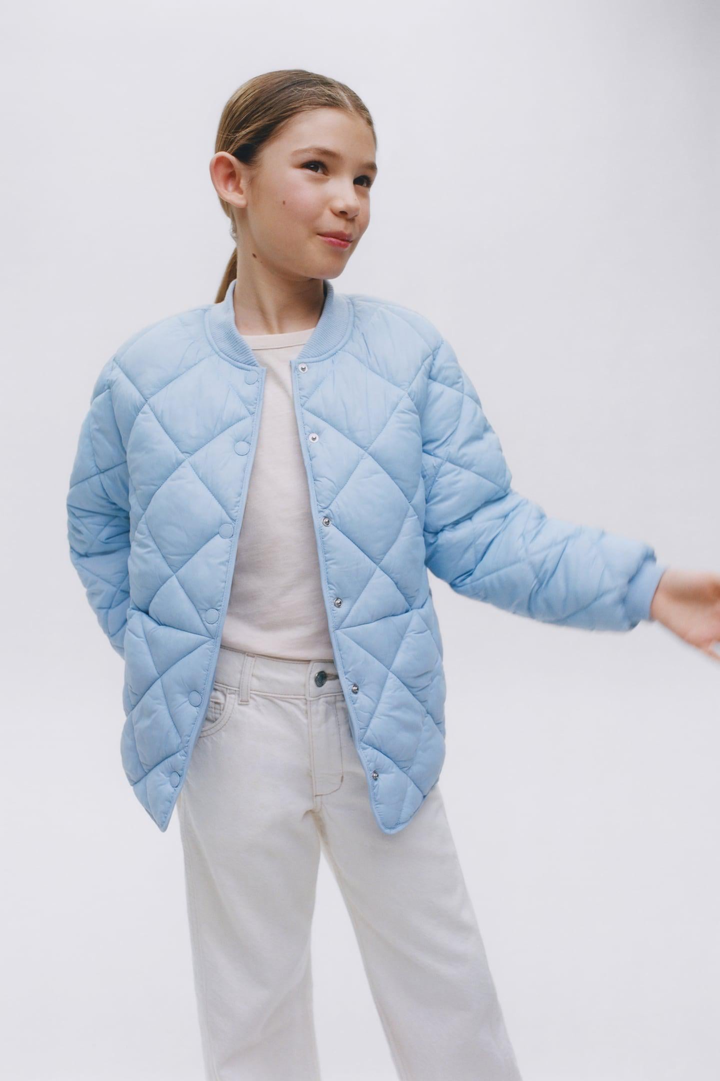 Куртка для девочки демисезонная Zara р. 122 Голубой (5644613439)