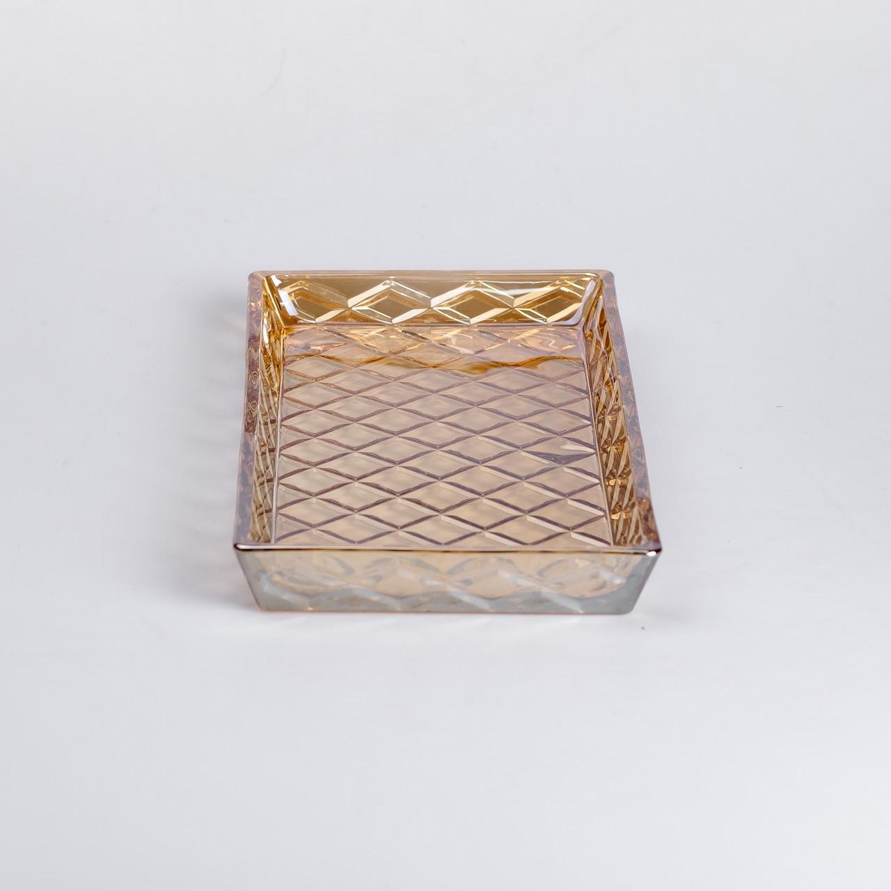 Блюдо для закусок стеклянное квадратное 27,5x13,5x2,5 см (6001) - фото 5 Блюдо для закусок стеклянное квадратное 27,5x13,5x2,5 см (6001) - фото 5