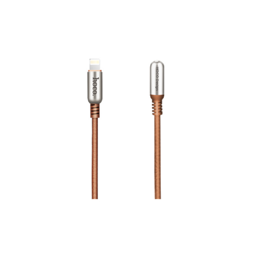 Кабель Hoco Lightning capsule U17 металлический каркас 1,2 м Coffee (545286)