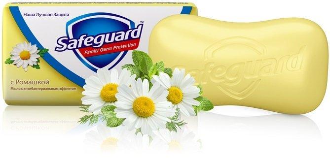 Мыло туалетное твердое SAFEGUARD с ромашкой 90 г