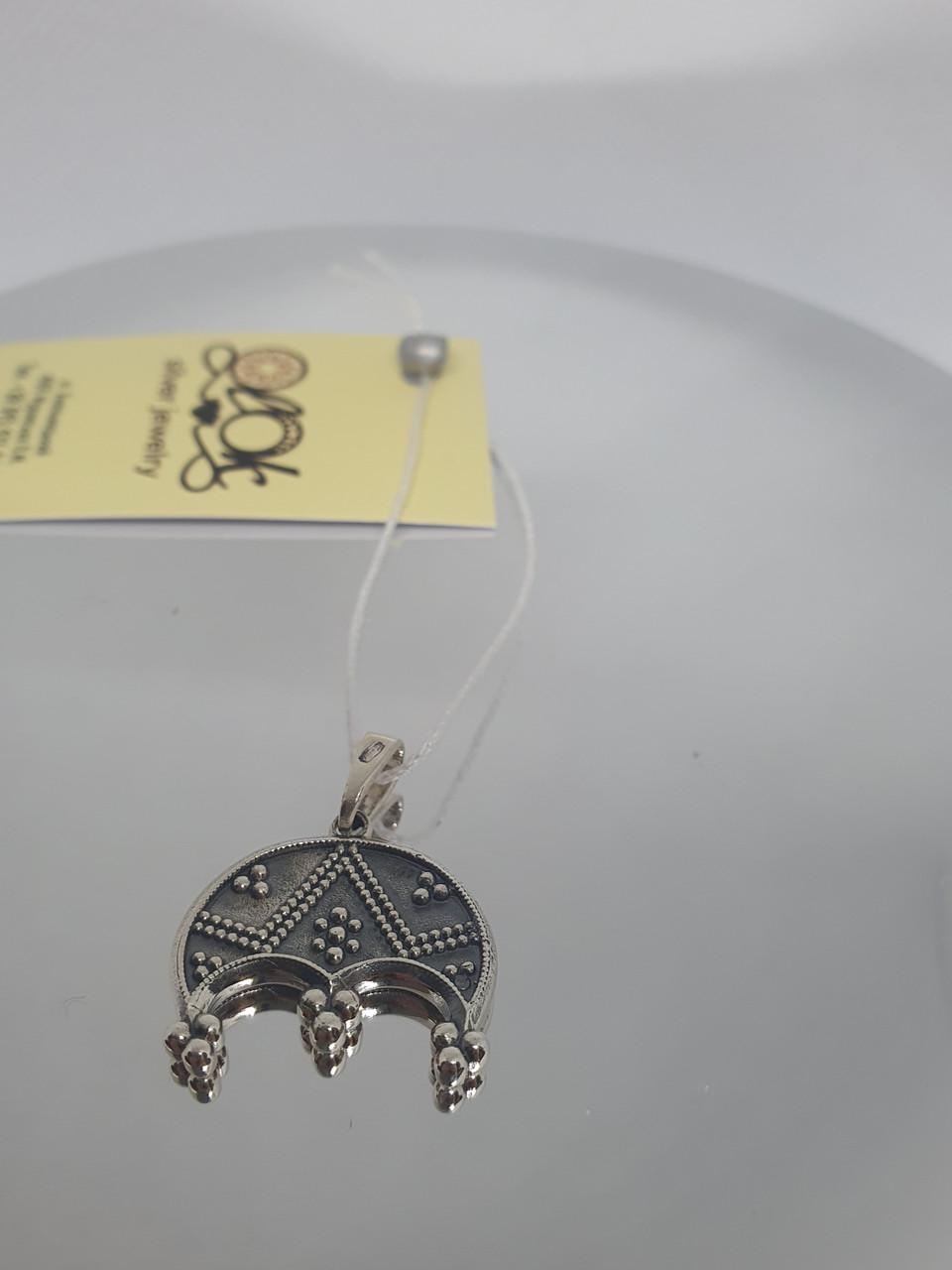 Підвіска Срібний Трирога лунниця 925 проба (26943020) - фото 4