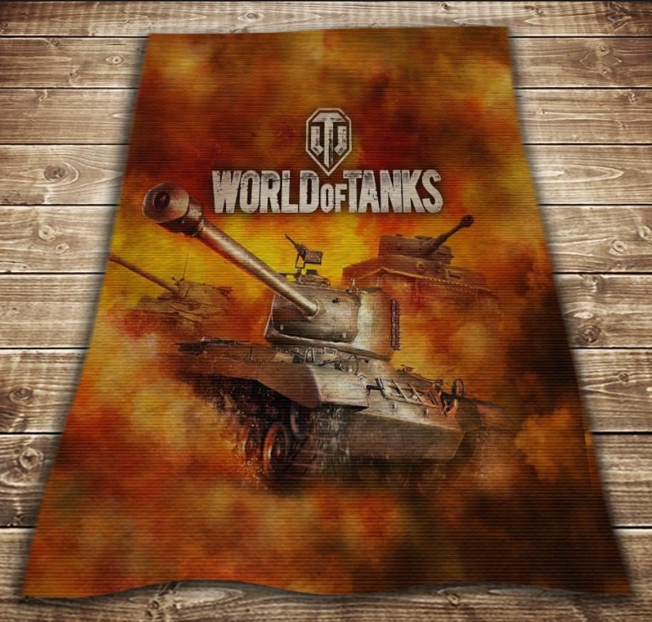 Плед с 3D принтом Tanks Fayker 150х200 см (epi_0115)