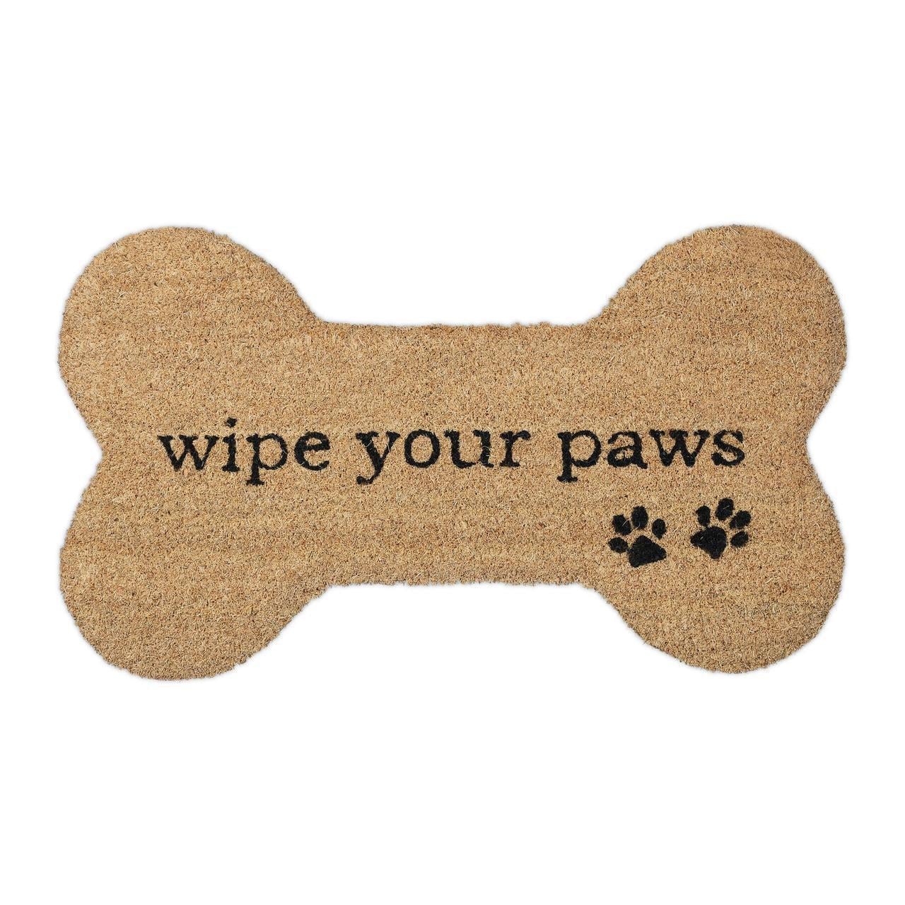 Коврик под дверь Кость Wipe your paws из кокосового волокна 70x40 см (19744474)