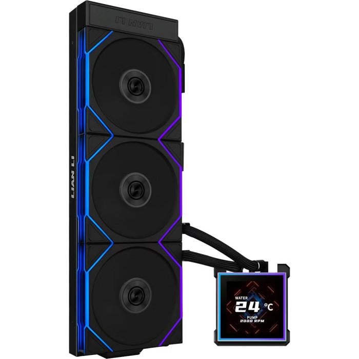 Система водяного охолодження Lian Li HydroShift II LCD-S 360TL 360 мм 3,4" IPS 2600 об/хв Black (G89.GHS2LCDS36TB.00)
